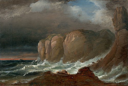 Cliffs by the Coast of Northern Norway, 1840, Peder Balke