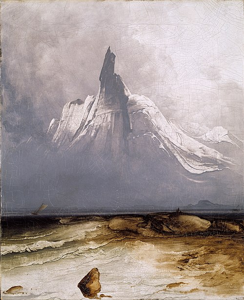 Stetind in Fog, 1864, Peder Balke