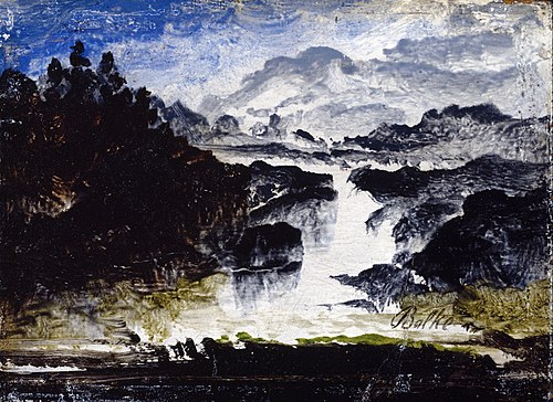 A Waterfall, 1860, Peder Balke