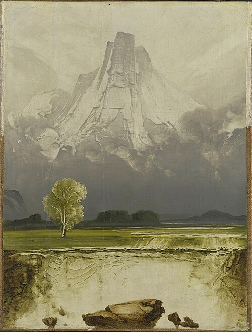 Mount Stetind with Birch, 1864, Peder Balke