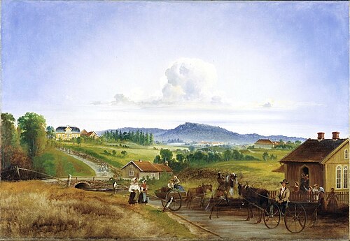 Majorstua mot Vestre Aker, 1848, Peder Balke