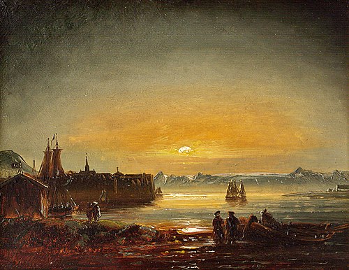 From Hammerfest 1851, 1851, Peder Balke