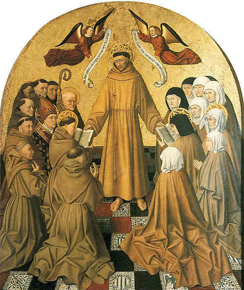 Saint François donnant la règle de l'ordre, 1445, Colantonio
