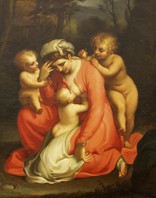 Sorrowing Charity (after Luca Cambiaso), 1782, Antonio Cavallucci
