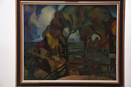 Landschap bij Groet, 1917, Frans Huysmans