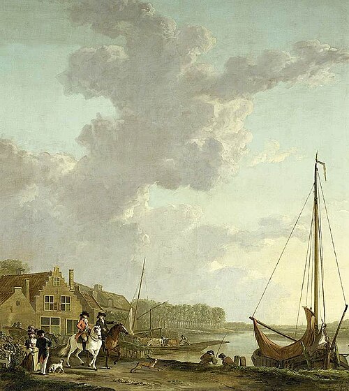 An Extensive River Landscape, 1750, Abraham van Strij