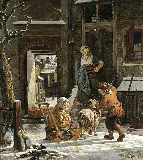 A Winter Scene, 1750, Abraham van Strij