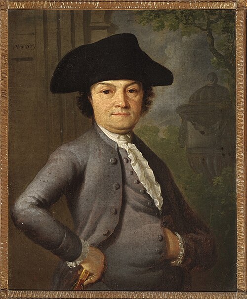 Portret van Joseph Mellie., 1780, Abraham van Strij