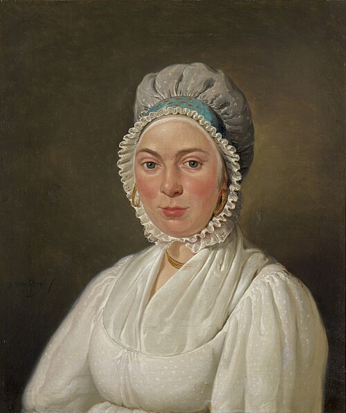 Portret van Petronella van der Koogh (1788/89-1878), echtgenote van Abraham van Strij Jr., , Abraham van Strij