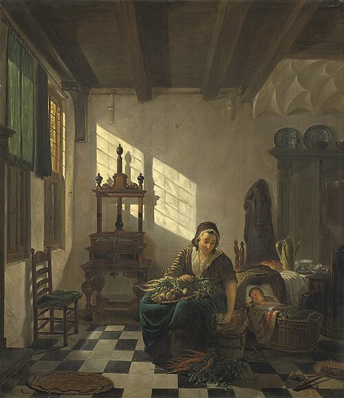 The Housewife, 1790, Abraham van Strij