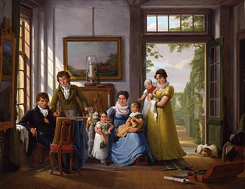 Hendrik Weymans and his Family, 1816, Abraham van Strij