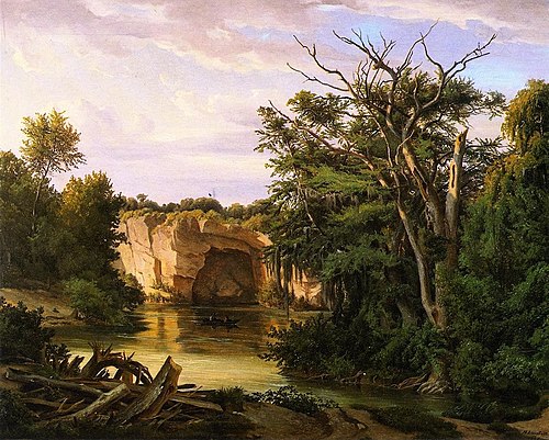 Guadalupe River Landscape, 1862, Hermann Lungkwitz