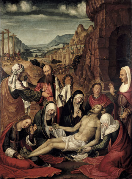Mourning over the Dead Body of Christ, 1507, Paolo da San Leocadio