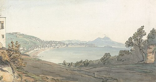 Chiaja of Naples from Posillipo, 1780, Thomas Smith