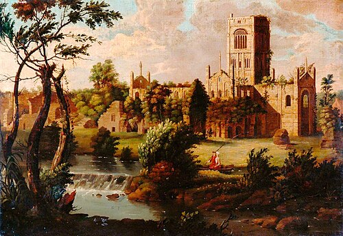 View of Kirkstall Abbey, , Thomas Smith