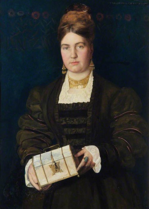 Portrait de Caroline Hill, 1873, Edward Robert Hughes