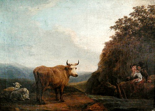 Paysage pastoral., 1800, Joseph Bottenfuss
