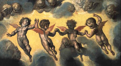 Angels and cherubs, 1572, Anthonie Blocklandt van Montfo