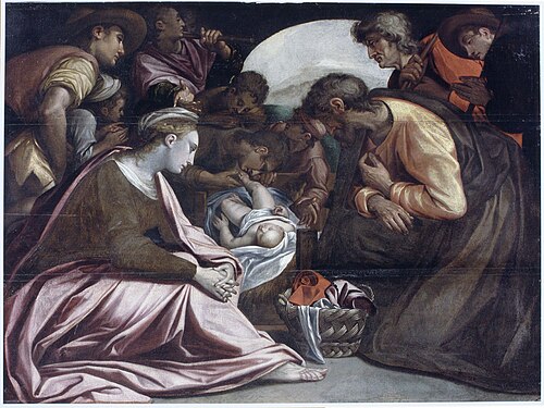 The adoration of the shepherds, 1587, Anthonie Blocklandt van Montfo