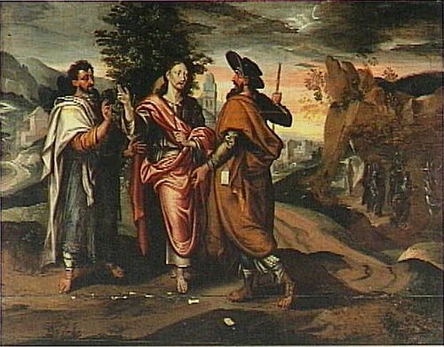 The road to Emmaus, 1561, Anthonie Blocklandt van Montfo