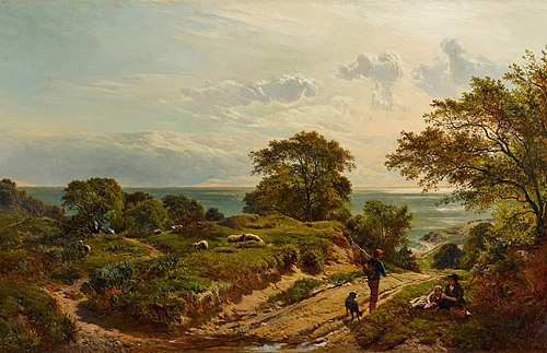 Path to the Bay, Fairlight Cove, , Sidney Richard Percy