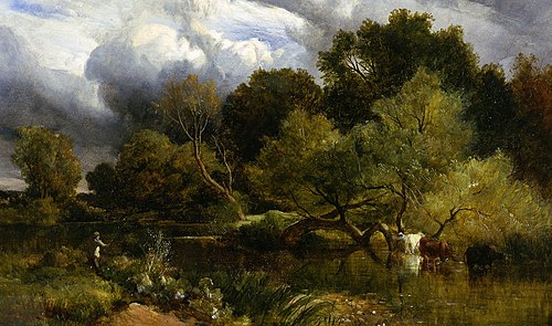 The Angler's Corner, 1851, Sidney Richard Percy