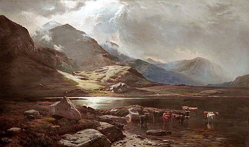 Stye Head Tarn, 1873, Sidney Richard Percy