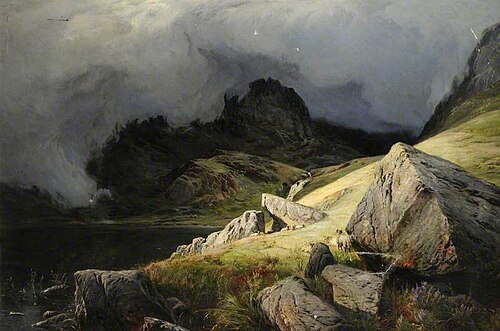 Coniston Lake, Cumbria, 1875, Sidney Richard Percy