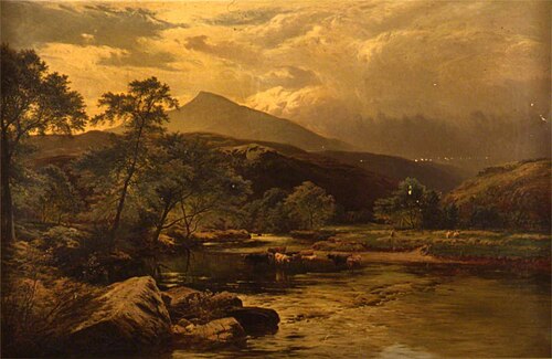 Landscape with Highland Cattle, 1880, Sidney Richard Percy