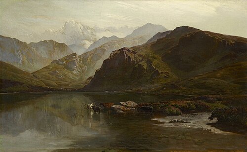 A view of Llyn Dulyn, 1854, Sidney Richard Percy