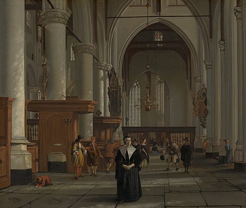 Intérieur de Saint-Laurent, 1664, Cornelis de Man
