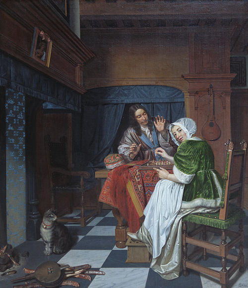 Les joueurs d'échec, 1670, Cornelis de Man