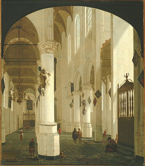 Church interior, , Cornelis de Man