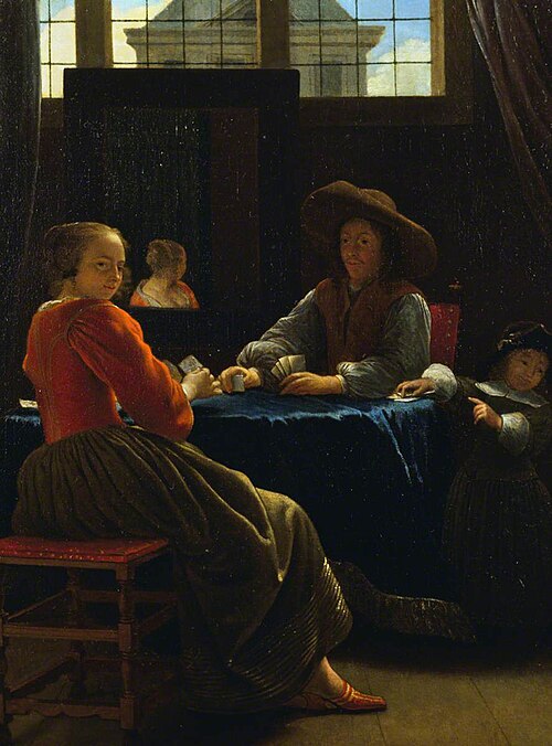 The Game of Cards, 1660, Cornelis de Man