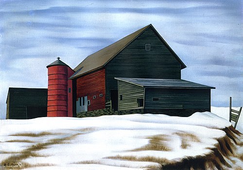 The Ricks Barn, Woodstock, 1940, George Ault