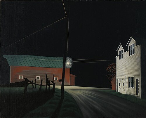 Bright Light at Russell's Corners, 1946, George Ault