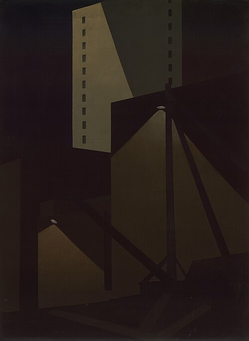 Construction: Night, 1923, George Ault