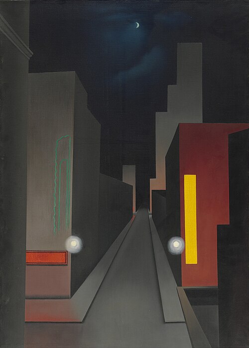 New Moon, New York, 1945, George Ault