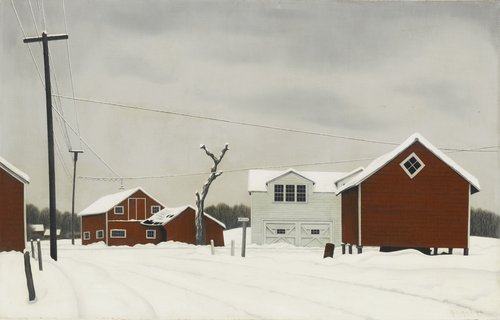 Daylight at Russell's Corners, 1944, George Ault