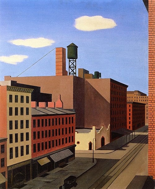 Hudson Street, 1932, George Ault