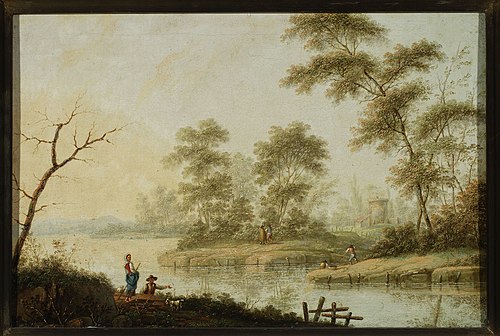 Landscape – rivulet bank, 1768, Jan Ścisło