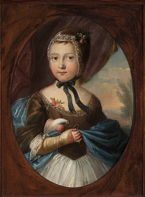 Portrait of Anna Bogusławska née Linowska (1734–1762), , Józef Wall
