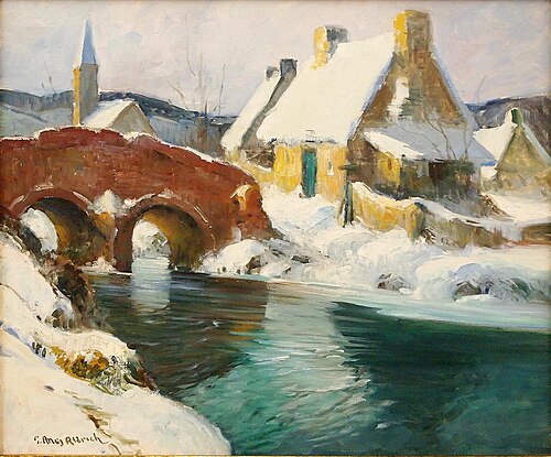 French Snow Scene, , George Ames Aldrich