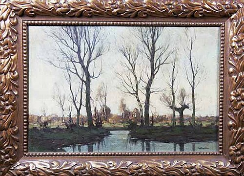 Bomen met waterpartij., 1915, Paul Bodifée