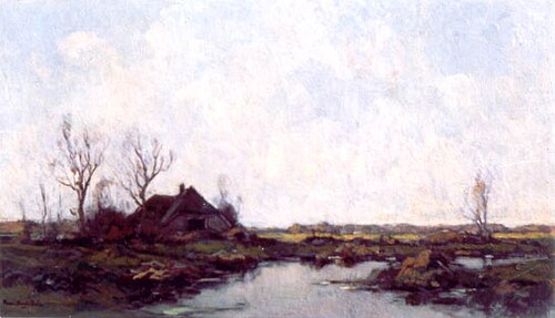 Waterplas in overijssel, 1895, Paul Bodifée