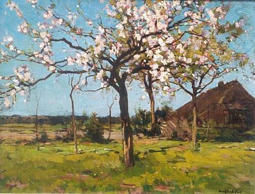 Bloesembomen in het voorjaar, 1900, Paul Bodifée