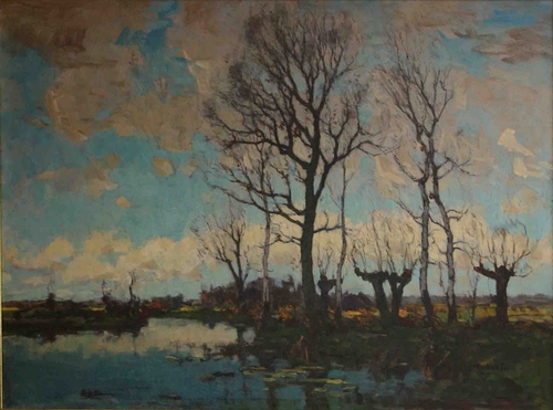 Landschap met wilgen, 1900, Paul Bodifée