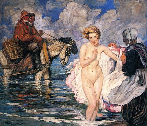 Bather in the North Sea, 1910, Fernand Allard l'Olivier
