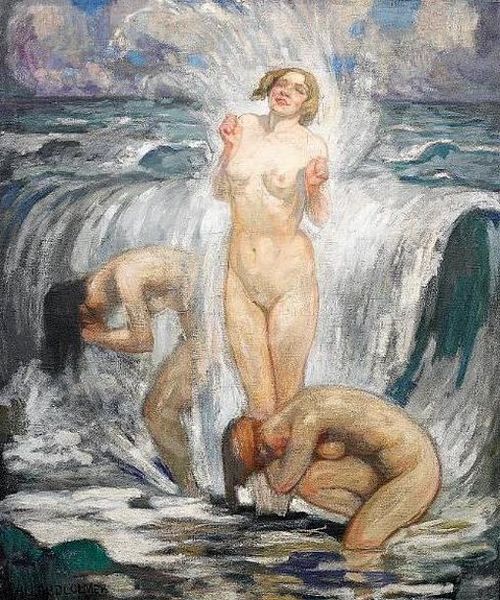 Les baigneuses, 1900, Fernand Allard l'Olivier