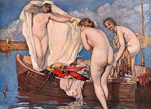 Baigneuses surprises, , Fernand Allard l'Olivier